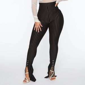 Striped Pants Black/White